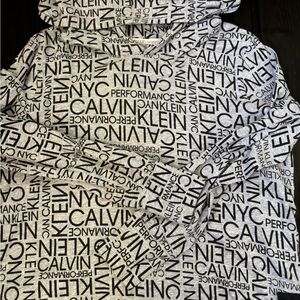 Calvin Klein Logo Print Light Hoodie Small